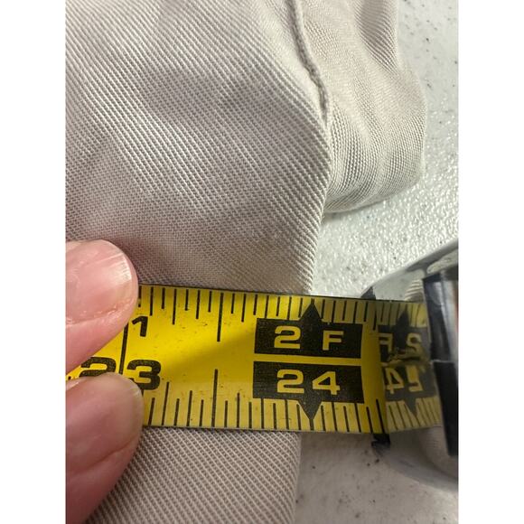 Quince Womens Size M Khaki Vintage Wash Tencel Boxy Button Camp Shirt Top C12 - Picture 5 of 6